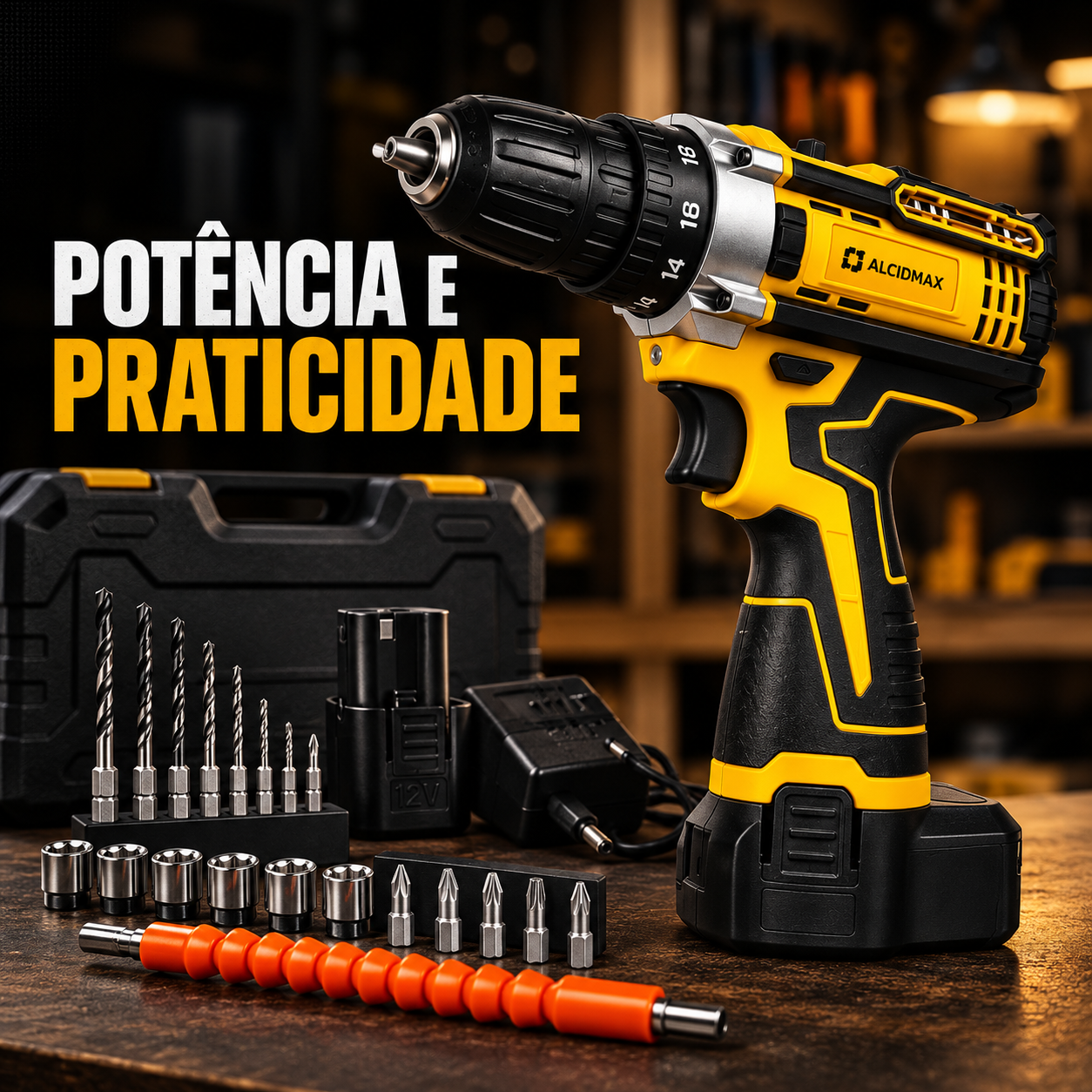 Furadeira e Parafusadeira 12V sem fio